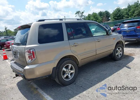 2006 Honda Pilot Ex из США, поврежденный, VIN 2HKYF18466H535716